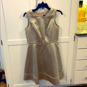 Vince Camuto Sleeveless Gold Dress